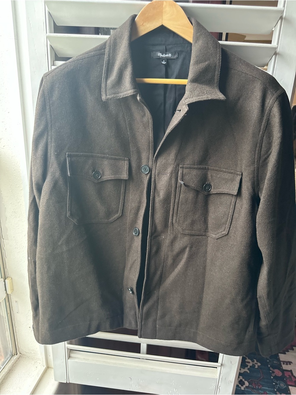 Madewell Dark Brown Military-Inspired Field Jacket
